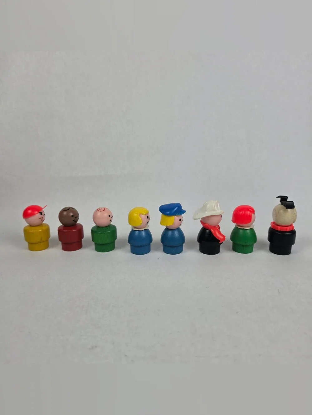 Vintage Fisher Price Little People Wooden Figurines